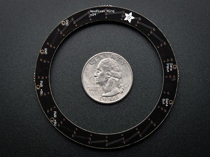 NeoPixel Ring - 24 x 5050 RGB LED with Integrated Drivers