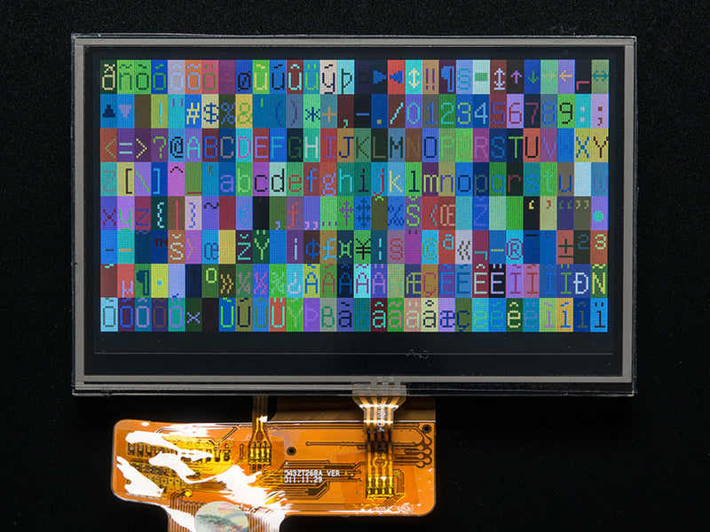 4.3\" 40-pin TFT Display - 480x272 with Touchscreen
