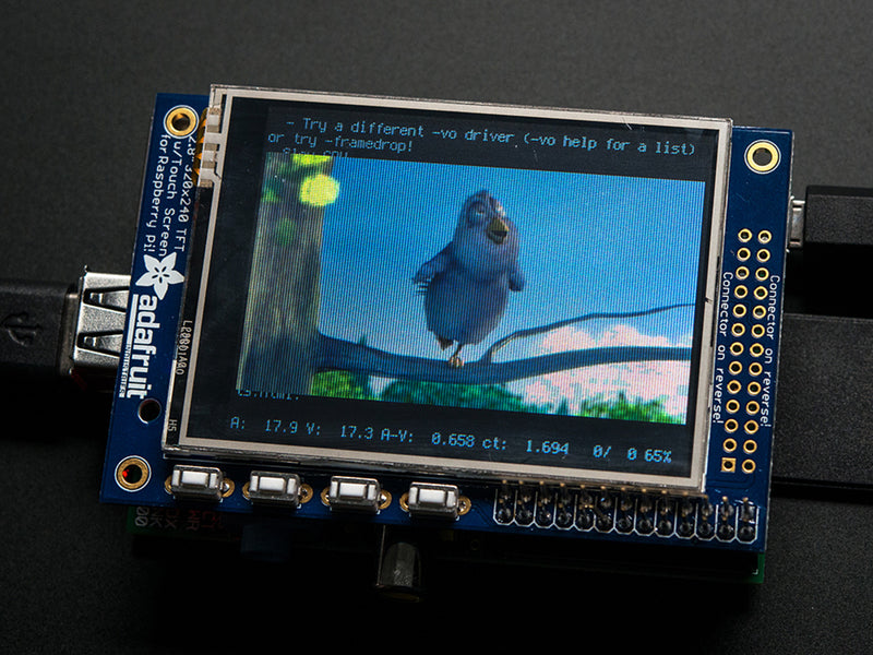 Adafruit PiTFT - 320x240 2.8\" TFT+Touchscreen for Raspberry Pi