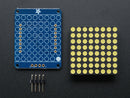 Small 1.2\" 8x8 Ultra Bright White LED Matrix + Backpack
