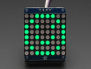 Adafruit Small 1.2\" 8x8 LED Matrix w/I2C Backpack - Pure Green