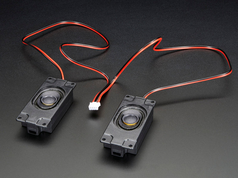 Stereo Enclosed Speaker Set - 3W 4 Ohm