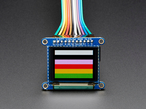 OLED Breakout Board - 16-bit Color 1.27\" w/microSD holder