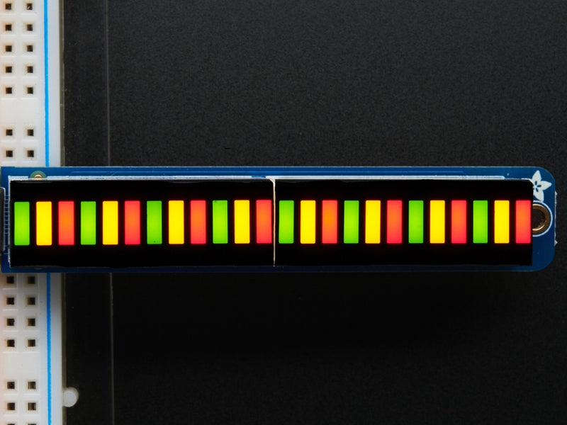 Bi-Color (Red/Green) 24-Bar Bargraph w/I2C Backpack Kit