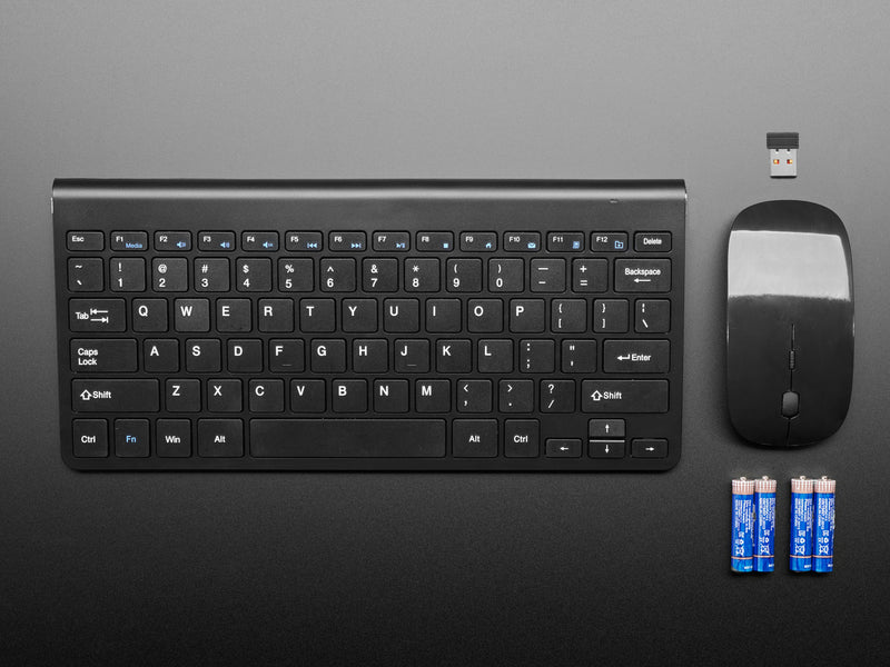 Wireless Keyboard and Mouse Combo - One USB Port!