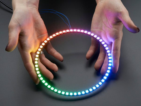 NeoPixel 1/4 60 Ring - 5050 RGB LED w/ Integrated Drivers