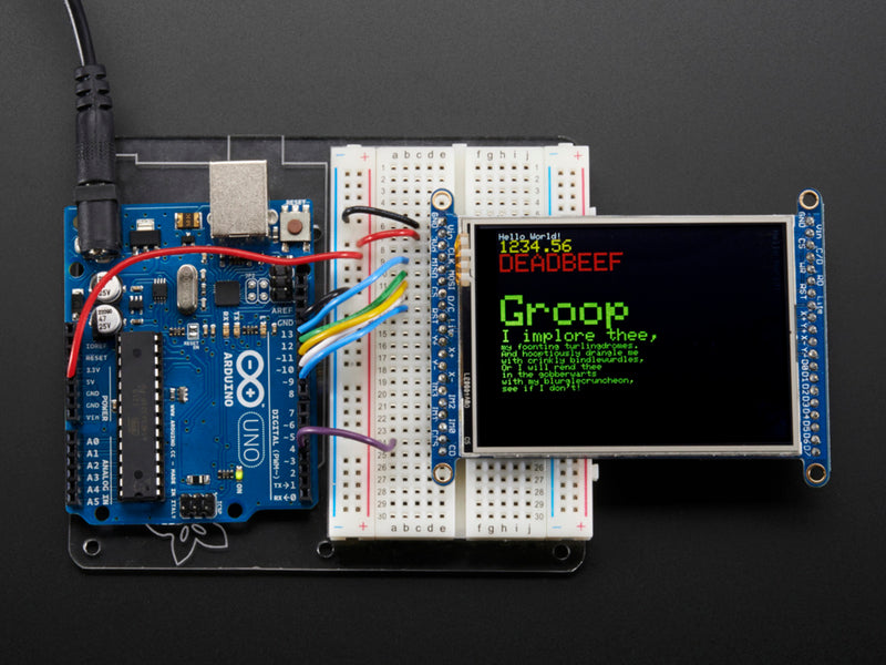2.8\" TFT LCD with Touchscreen Breakout Board w/MicroSD Socket
