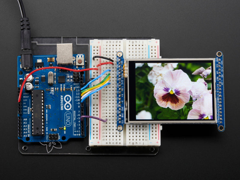 2.8\" TFT LCD with Touchscreen Breakout Board w/MicroSD Socket