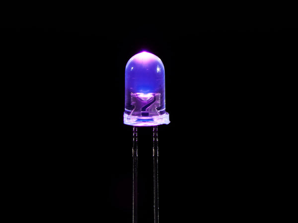 UV/UVA 400nm Purple LED 5mm Clear Lens - 10 pack