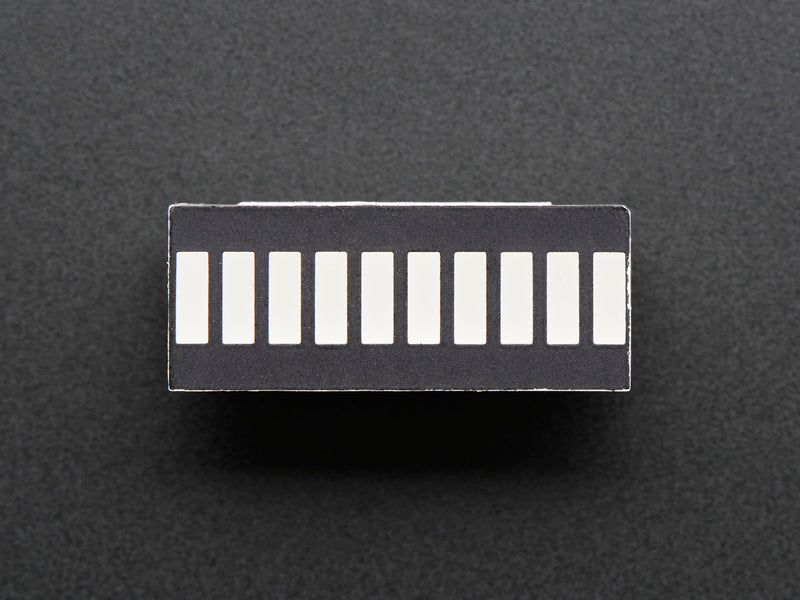 10 Segment Light Bar Graph LED Display - Pure Green