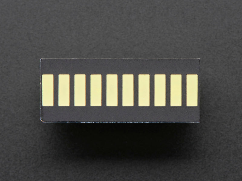 10 Segment Light Bar Graph LED Display - White