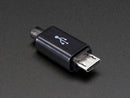 USB DIY Slim Connector Shell - MicroB Plug