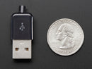 USB DIY Slim Connector Shell - A-M Plug
