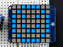 Small 1.2\" 8x8 Ultra Bright Square Blue LED Matrix + Backpack