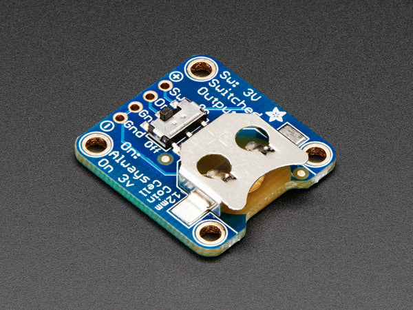 12mm Coin Cell Breakout w/ On-Off Switch