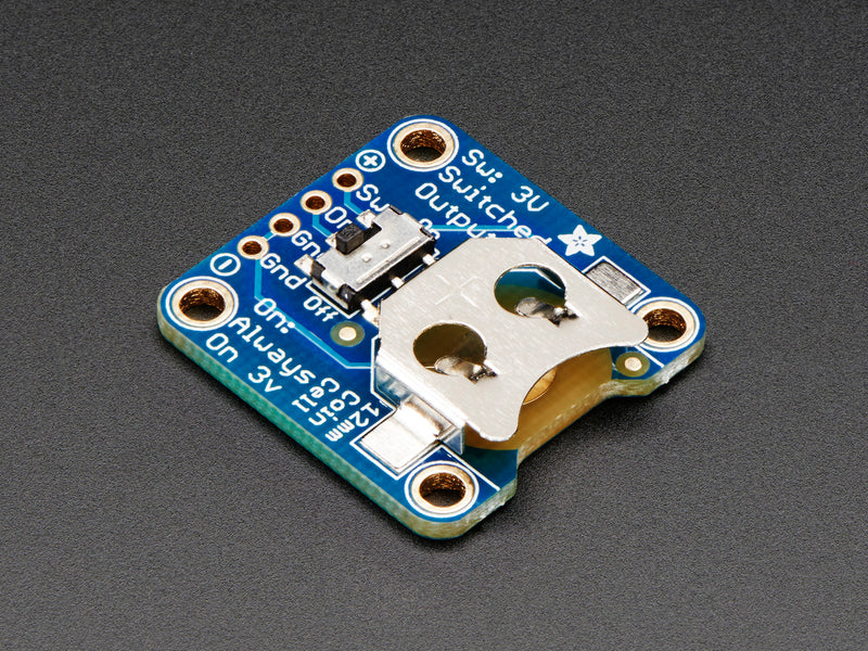 12mm Coin Cell Breakout w/ On-Off Switch