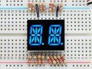 Dual Alphanumeric Display - Blue 0.54\" Digit Height - Pack of 2