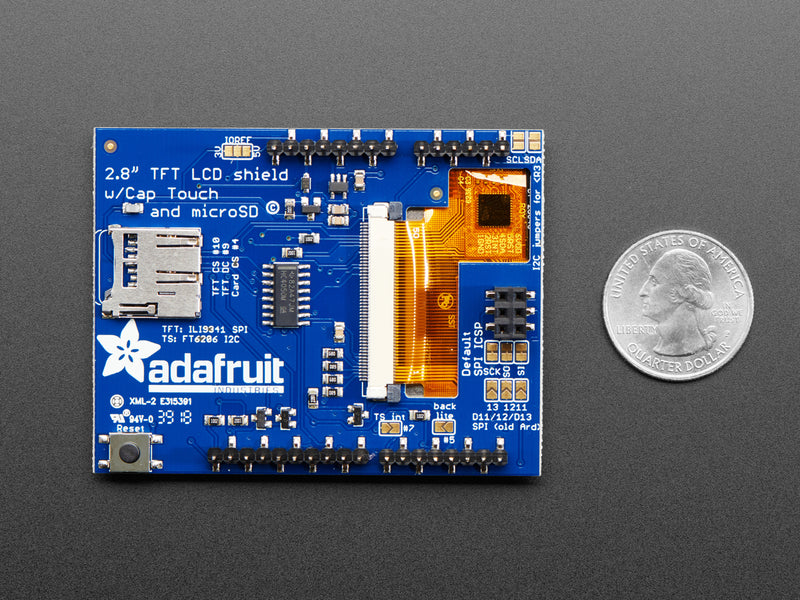 2.8\" TFT Touch Shield for Arduino w/Capacitive Touch