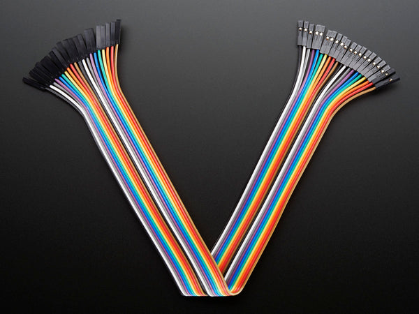 Premium Female/Female Jumper Wires - 20 x 12\" (300mm)