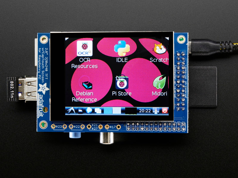 PiTFT 2.8\" TFT 320x240 + Capacitive Touchscreen for Raspberry Pi