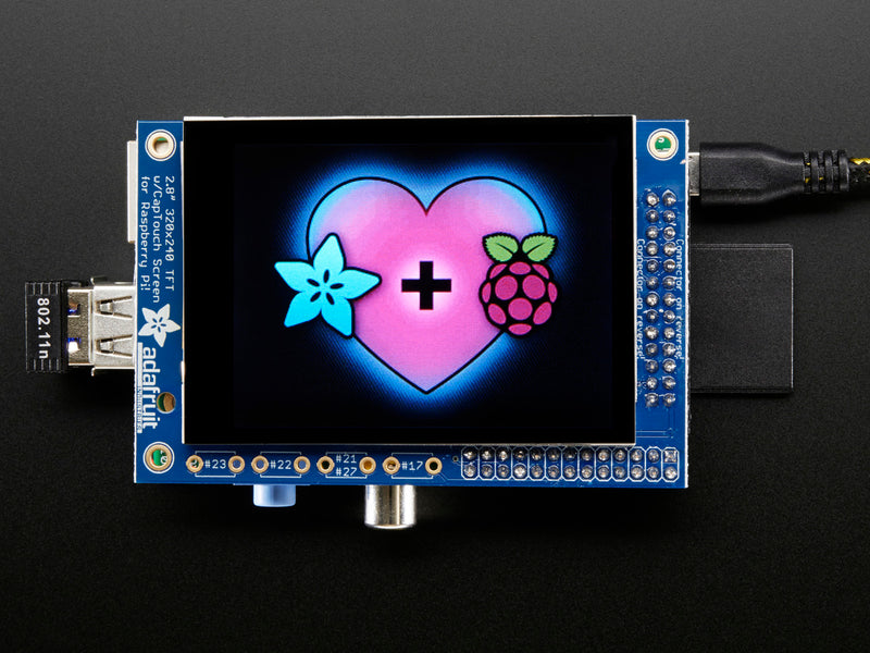 PiTFT 2.8\" TFT 320x240 + Capacitive Touchscreen for Raspberry Pi