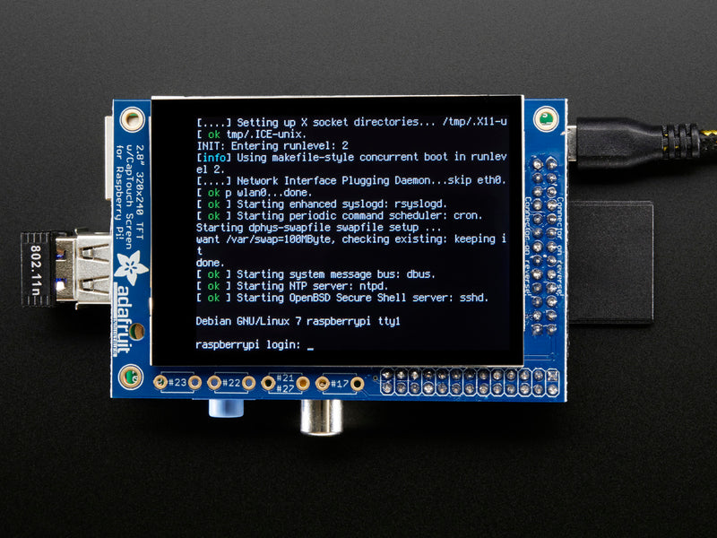 PiTFT 2.8\" TFT 320x240 + Capacitive Touchscreen for Raspberry Pi