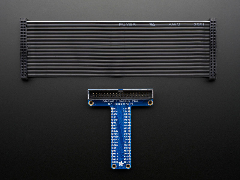 Assembled Pi T-Cobbler Plus - GPIO Breakout