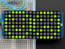 16x8 1.2\" LED Matrix+Backpack UltraBright Round YellowGreen LEDs
