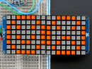 16x8 1.2\" LED Matrix + Backpack - Ultra Bright Square Amber LEDs