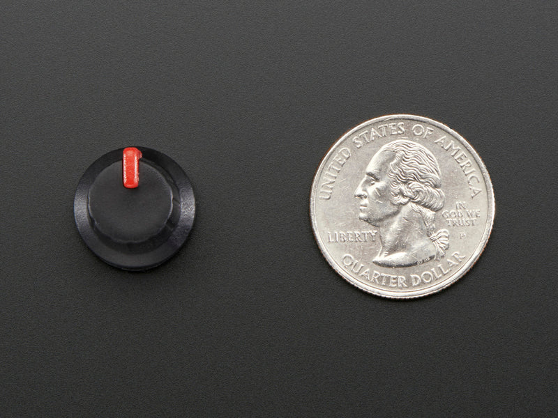 Potentiometer Knob - Soft Touch T18 - Red