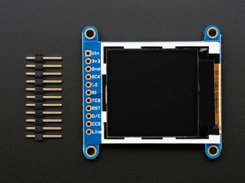 Adafruit 1.44\" Color TFT LCD Display with MicroSD Card breakout