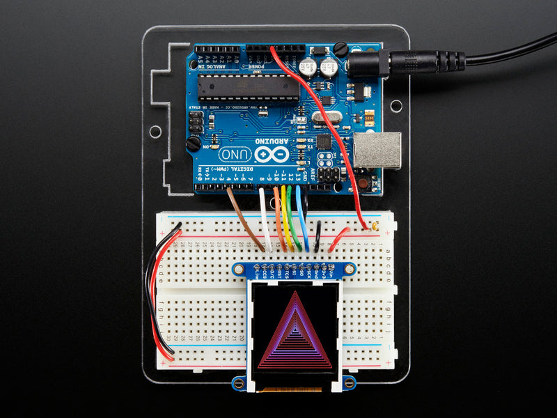 Adafruit 1.44\" Color TFT LCD Display with MicroSD Card breakout