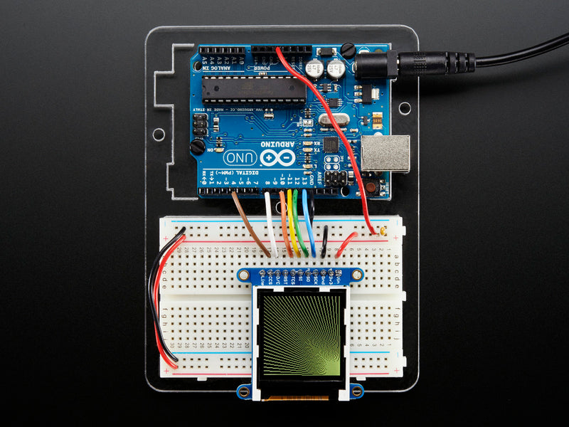 Adafruit 1.44\" Color TFT LCD Display with MicroSD Card breakout