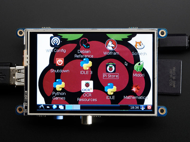 PiTFT - Assembled 480x320 3.5\" TFT+Touchscreen for Raspberry Pi