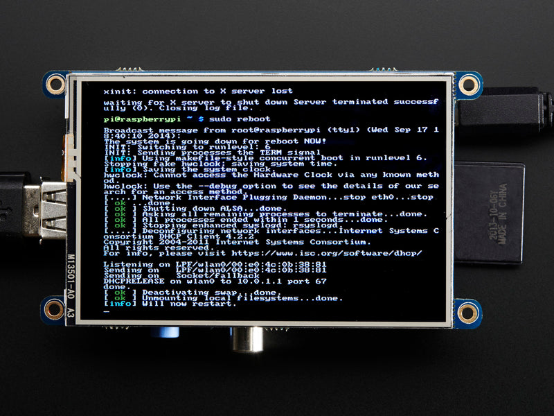 PiTFT - Assembled 480x320 3.5\" TFT+Touchscreen for Raspberry Pi