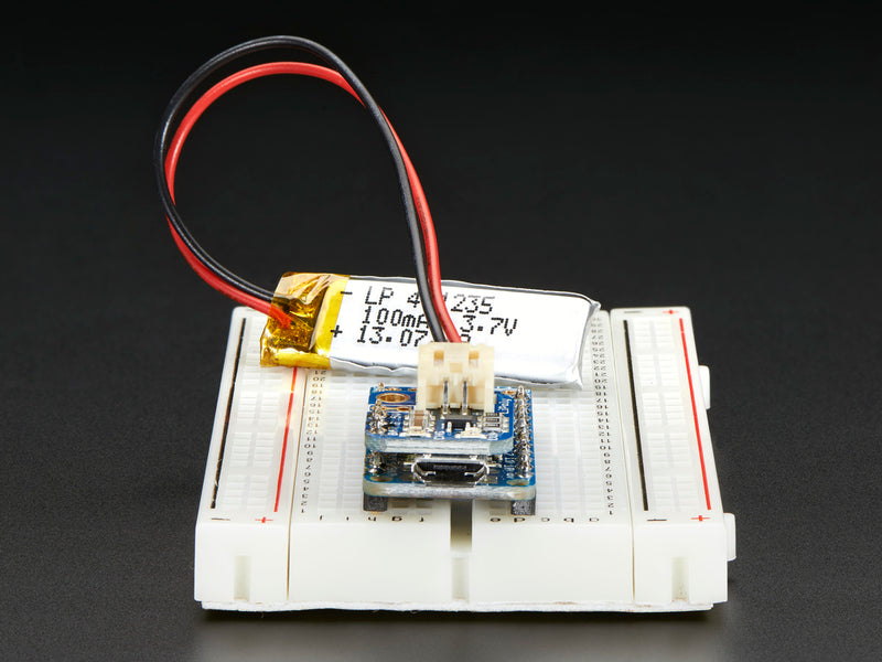 Adafruit LiIon/LiPoly Backpack Add-On for Pro Trinket/ItsyBitsy