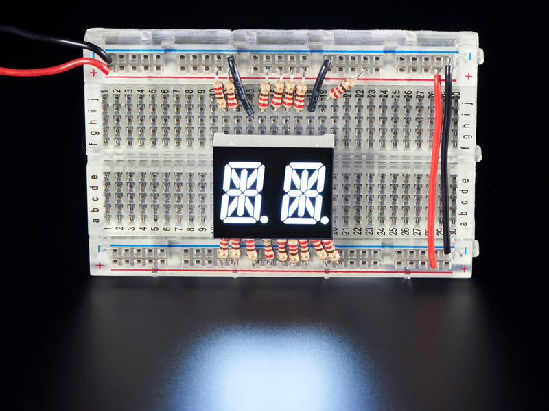Dual Alphanumeric Display - White 0.54\" Digit Height - Pack of 2