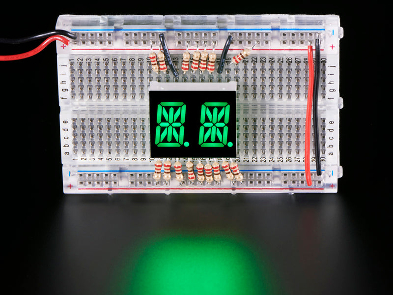 Dual Alphanumeric Display - Green 0.54\" Digit Height - Pack of 2