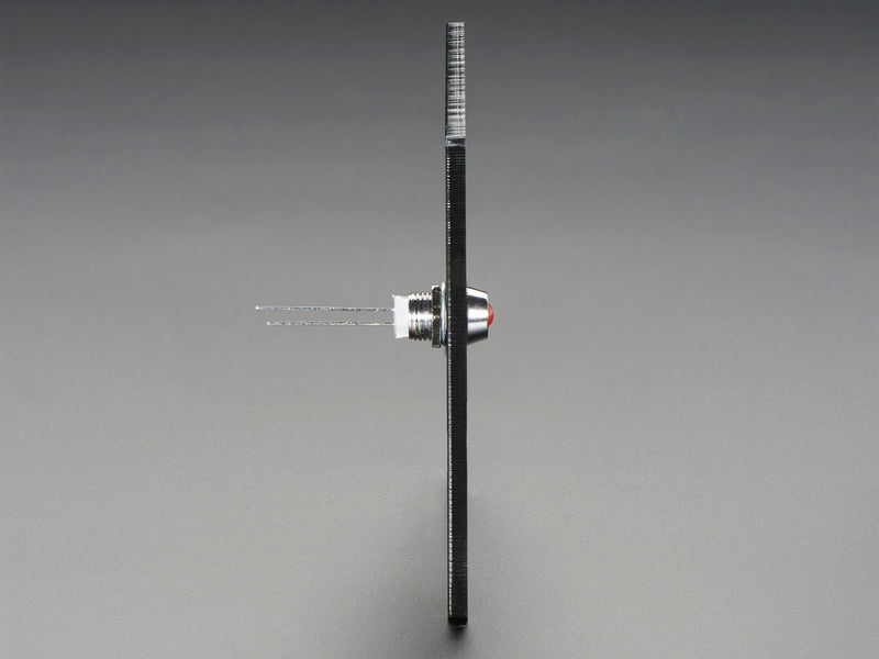 5mm Chromed Metal Narrow Bevel LED Holder - Pack of 5