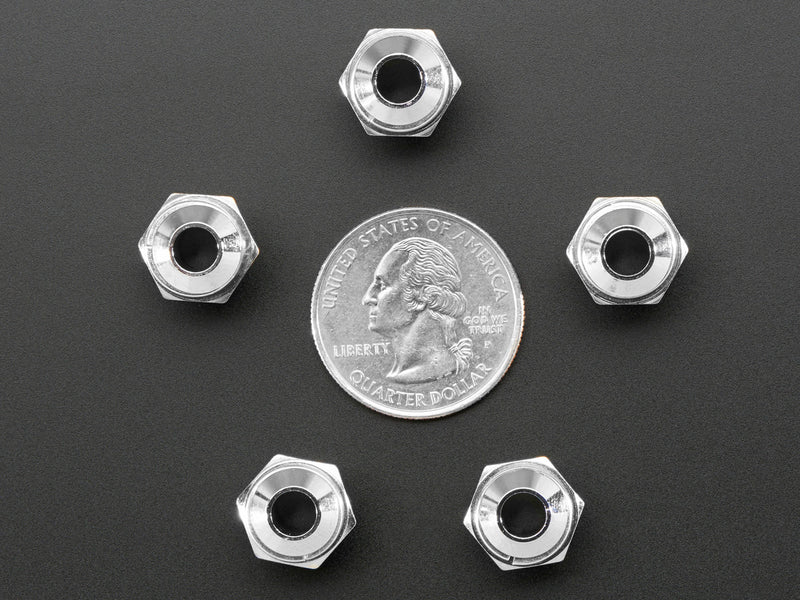 5mm Chromed Metal Wide Convex Bevel LED Holder - Pack of 5