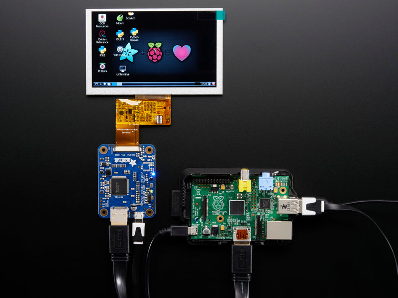 TFP401 HDMI/DVI Decoder to 40-Pin TTL Breakout - Without Touch