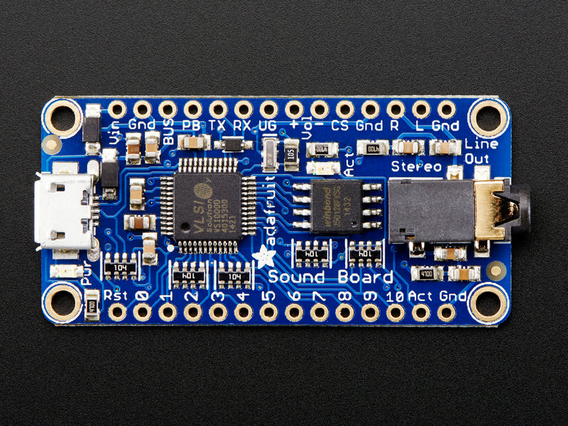 Adafruit Audio FX Sound Board - WAV/OGG Trigger with 16MB Flash