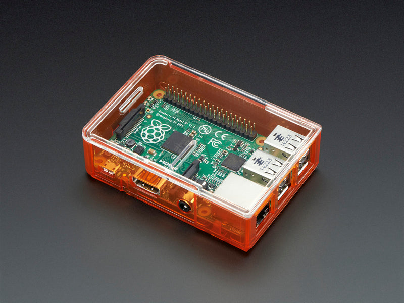 Pi Model B+ / Pi 2 / Pi 3 Case Base - Orange