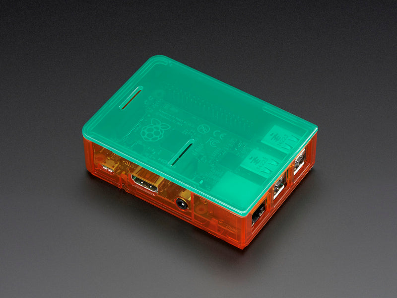 Pi Model B+ / Pi 2 / Pi 3 Case Base - Orange