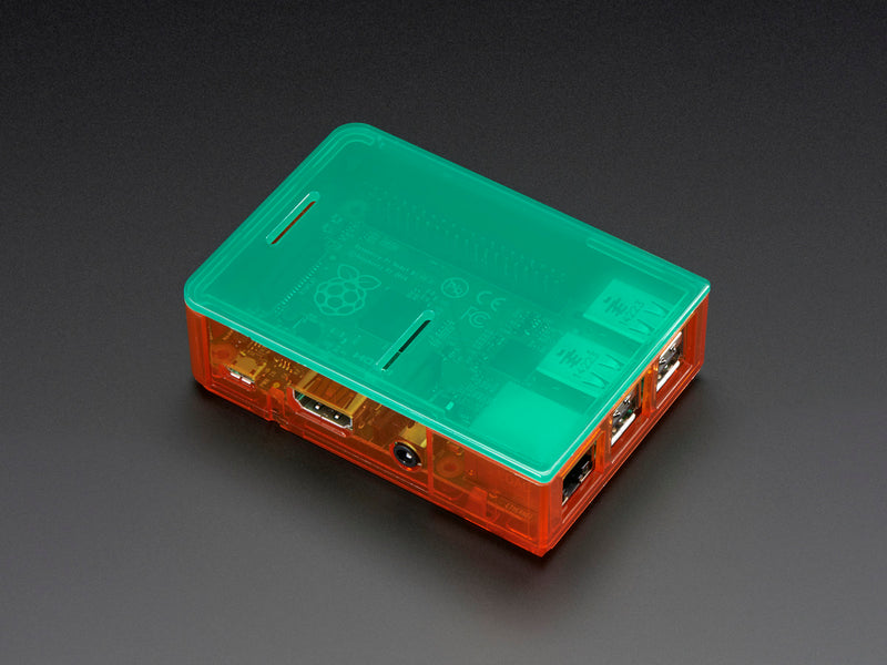 Pi Model B+ / Pi 2 / Pi 3 Case Base - Orange