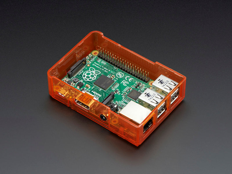 Pi Model B+ / Pi 2 / Pi 3 Case Base - Orange