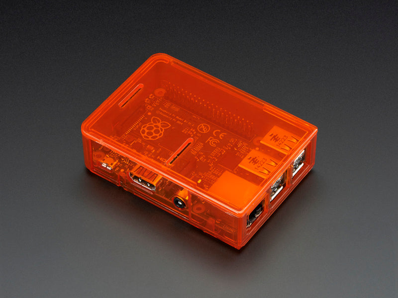 Pi Model B+ / Pi 2 / Pi 3 Case Base - Orange