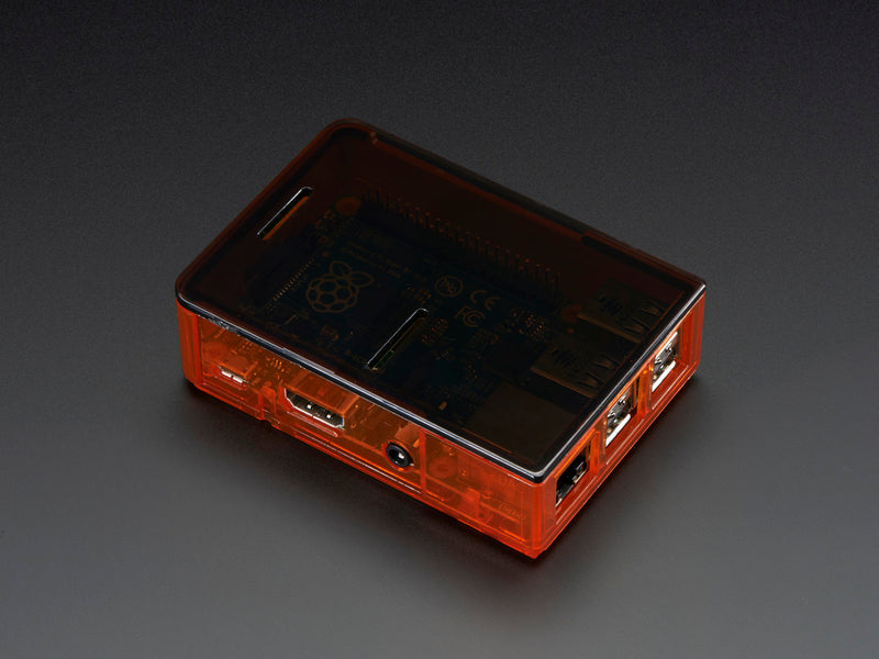 Pi Model B+ / Pi 2 / Pi 3 Case Base - Orange