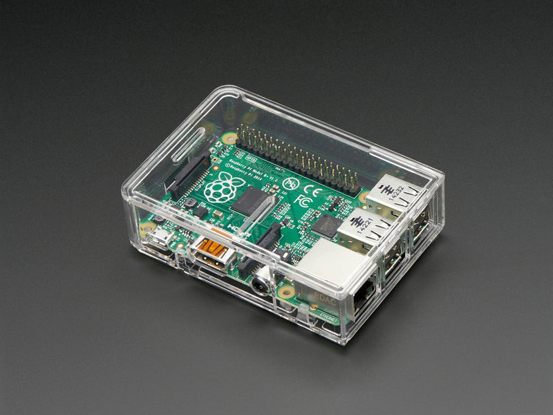 Pi Model B+ / Pi 2 / Pi 3 Case Base - Clear