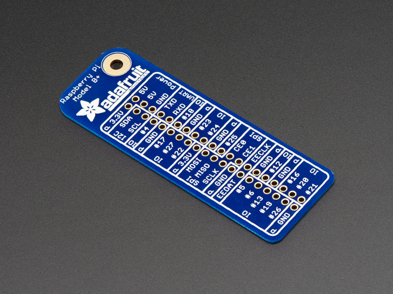 Adafruit GPIO Reference Card for Raspberry Pi Model B+/Pi 2/Pi 3
